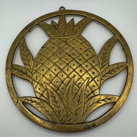 Unknown Other - Vintage Gatco Brass Pineapple Trivet
